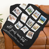 12フォトパーソナライズされたコラージュ フリースブランケット
