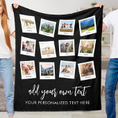 12フォトパーソナライズされたコラージュ フリースブランケット