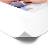 12フォトファミリーメモリーコラージュとハート ポスター (角)