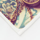 12フォトブランケットテンプレートグリッドホワイトフレームソフト フリースブランケット (角)