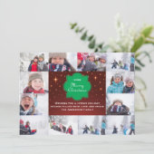 12フォトメリークリスマスコラージュ–5x7クリスマスカード シーズンカード (スタンド正面)