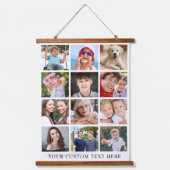 12フォトモダンコラージュ 吊り下げ型タペストリー (正面)