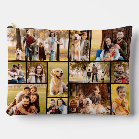 12フォトユニークコラージミニマルシンプルリスト アクセサリーポーチ (正面)