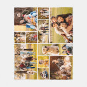 12フォトユニークコラージミニマルシンプルリスト フリースブランケット (正面)
