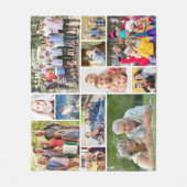 12フォトユニークコラージミニマルシンプルリスト フリースブランケット (正面)