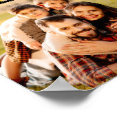 12フォトユニークコラージミニマルシンプルリスト ポスター (角)