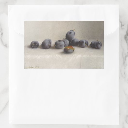 12プラム 長方形シール (バッグ)