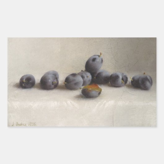 12プラム 長方形シール (正面)