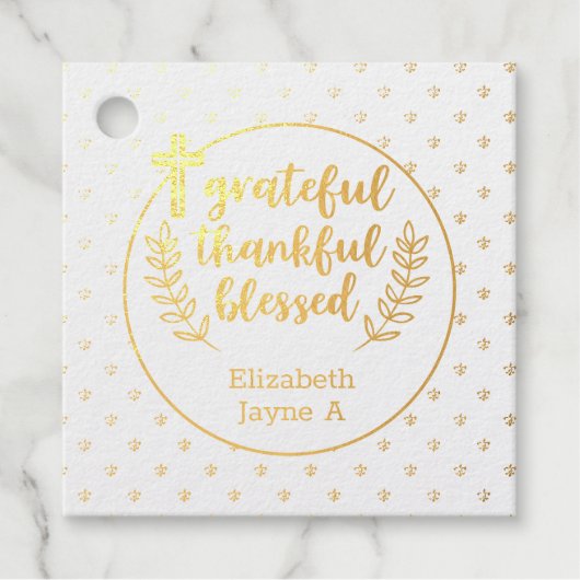 12ホイル実在・カソリック第1聖餐式に感謝 フェイバータグ (正面)