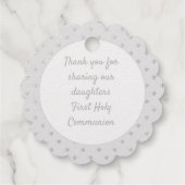 12ホイル実在・カソリック第1聖餐式に感謝 フェイバータグ (裏面)