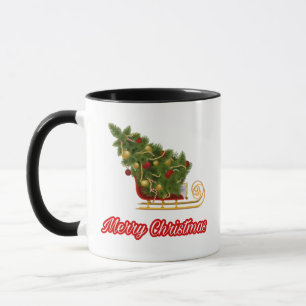 12ホホホサンタクロース笑い顔メリークリスマス マグカップ