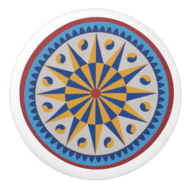 12ポイントスターペンシルバニアオランダ16進角ノブ セラミックノブ