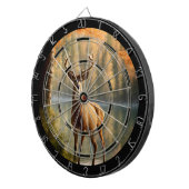 12ポイント素晴らしバック秋の水面規制 ダーツボード (正面右)