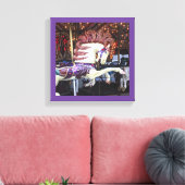 12メリー系絵を描回転木馬 キャンバスプリント (インサイチュ (リビング))