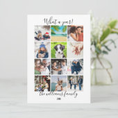 12モダン写真クリスマス何で1年 シーズンカード (スタンド正面)