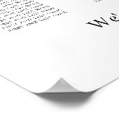 12モダン表結婚座表 ポスター (角)