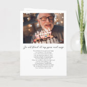 12モダン – 愛する記憶の中で写真を折り畳んだ葬儀 プログラム (裏面)