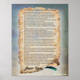 12ライフタイム・スピリチュアル・リカバリの手順 ポスター