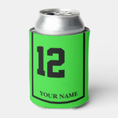 12ライムグリーンホースサドルブランケットカスタム 缶クーラー (缶正面)