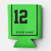 12ライムグリーンホースサドルブランケットカスタム 缶クーラー (裏面)