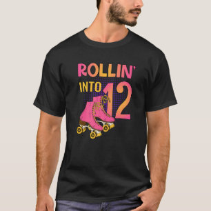 12ローラーガール12thバースデーパーティーSkにローリン Tシャツ
