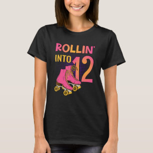 12ローラーガール12thバースデーパーティーSkにローリン Tシャツ