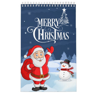 12ヶ月のクリスマスおもしろいバンドルの壁カレンダー カレンダー