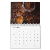 12ヶ月のコーヒーとカフェエレガントをテーマにしたカレンダー カレンダー (3月 2026)
