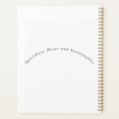 12ヶ月のプランナー「成長している私を気にしない」 プランナー手帳 (裏面)