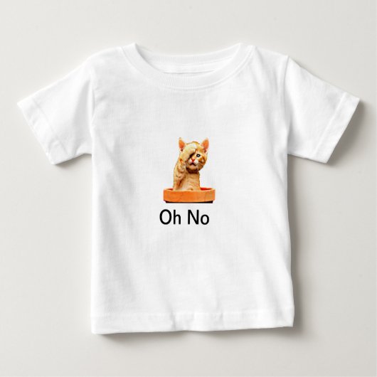 12ヶ月のベビーで一番かわいい猫Tシャツ ベビーTシャツ (正面)