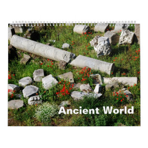 12ヶ月の古代世界写真カレンダー カレンダー