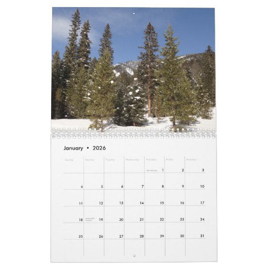 12ヶ月の季節の写真12 Th Edition カレンダー (1月 2026)