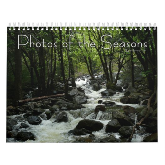 12ヶ月の季節の写真、第3版 カレンダー (カバー)