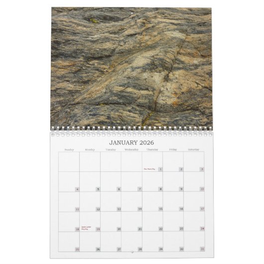 12ヶ月の抽象芸術撮影、第6版 カレンダー (1月 2026)