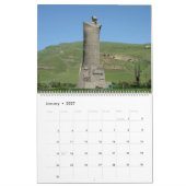 12ヶ月の旅行ロシア：コーカサス暦 カレンダー (1月 2027)