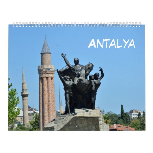 12ヶ月のAntalya、トルコ カレンダー (カバー)