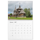12ヶ月のSuzdal，ロシア カレンダー (2月 2027)