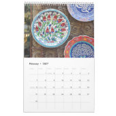 12ヶ月トルコ土産 カレンダー (2月 2027)