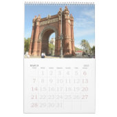 12ヶ月バルセロナ,スペイン写真カレンダー カレンダー (3月 2027)