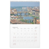 12ヶ月フィレンツェ，イタリア写真カレンダー カレンダー (2月 2027)