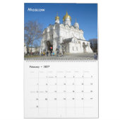 12ヶ月旅行ロシア:教会 カレンダー (2月 2027)