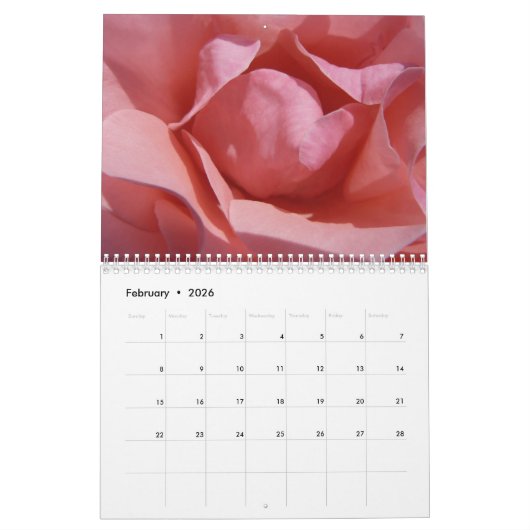 12ヶ月花の写真第4版 カレンダー (2月 2026)