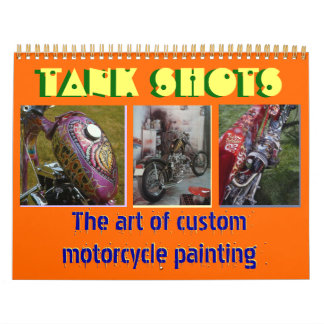 12ヶ月2013カスタム年オートバイ絵を描のmidi sz カレンダー
