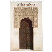 12ヶ月Alhambra & Generalife Wall Calendar カレンダー (カバー)