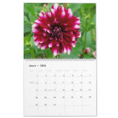 12ヶ月Beautiful Dahlia Photo Calendar カレンダー (3月 2026)