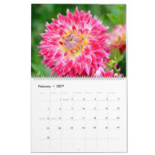 12ヶ月Beautiful Dahlia Photo Calendar カレンダー (2月 2027)