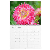 12ヶ月Beautiful Dahlia Photo Calendar カレンダー (2月 2026)