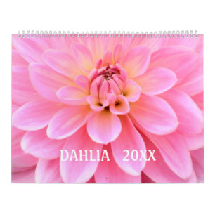 12ヶ月Beautiful Dahlia Photo Calendar カレンダー