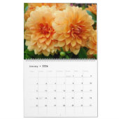 12ヶ月Beautiful Dahlia Photo Calendar カレンダー (1月 2026)