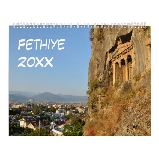 12ヶ月Fethiye、トルコ カレンダー (カバー)